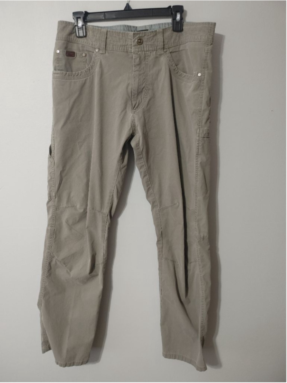Men's KÜHL Revolvr Pants Waist 34 x 32 L Grey *see hems